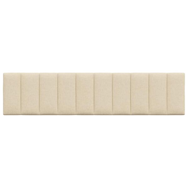 vidaXL Kopfteil-Kissen "Hanko" Creme 200 cm Stoff
