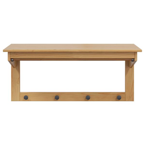vidaXL Garderobenst&auml;nder Hill Honigbraun 90 x 35 x 41,5 cm
