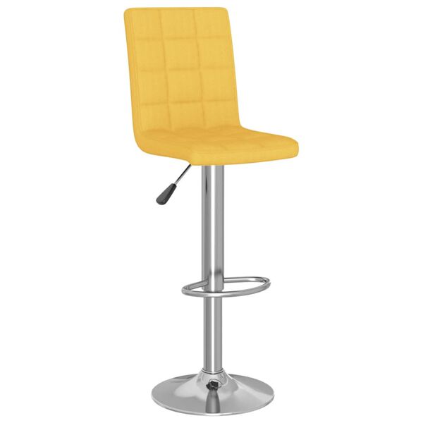 vidaXL Barhocker Senfgelb Stoff