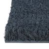 vidaXL Fu&szlig;matte Dunkelgrau Halbrund 60x90 cm Kokosfaser Getuftet