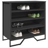 vidaXL Schuhregal Schwarz 80x38x78 cm Holzwerkstoff