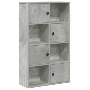 vidaXL B&uuml;cherregal Betongrau 60x24x101,5 cm Holzwerkstoff