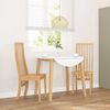 vidaXL Esszimmerstühle 2 Stk. Massivholz Gummibaum