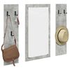 vidaXL Wandmontierter nachttisch Beton Grau 96 x 1,5 x 90 cm