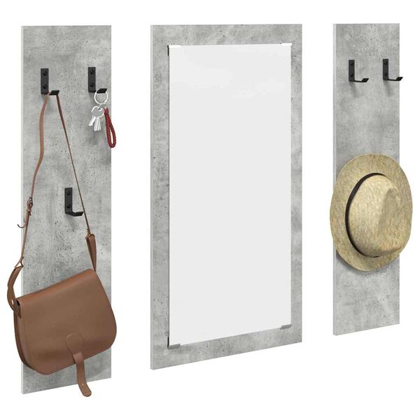 vidaXL Wandmontierter nachttisch Beton Grau 96 x 1,5 x 90 cm