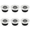 Solarlampe 6 x rund LED Garten Licht Bodenbeleuchtung Solar