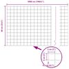 vidaXL Eurozaun Gr&uuml;n 0,6 x 50 m PVC-beschichtetes Eisen