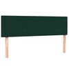 vidaXL Boxspringbett mit Matratze Dunkelgr&uuml;n 160x210 cm Samt