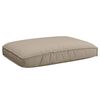 vidaXL Sofa Set mit Kissen Uni 2 pcs Taupe Massivholz Akazie