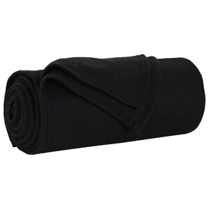 vidaXL Wohndecke Schwarz 240 x 220 cm 0.74 kg Fleece
