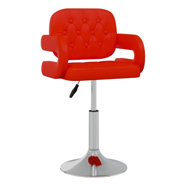 vidaXL Barhocker Rot Kunstleder