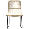 vidaXL 5-tlg. Garten-Essgruppe Poly Rattan und Glas
