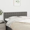 vidaXL Kopfteile 2 Stk. Dunkelgrau 72x5x78/88 cm Stoff