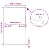 vidaXL Duschrollo mit Kassette 120x240 cm Stoffbreite 116 cm