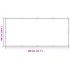 vidaXL Balkonsichtschutz Terrakotta 100 x 200 cm Oxford-Stoff
