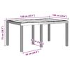 vidaXL Garten Essgruppe 5 pcs Hellgrau Polt Rattan