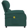 vidaXL Massagesessel Dunkelgr&uuml;n Stoff