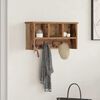 vidaXL Wandmontierter Kleiderst&auml;nder mit Regal Altholz 50 x 16 x 26 cm