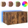 vidaXL TV-Wandschrank mit LED-Leuchten R&auml;uchereiche 60x35x31 cm