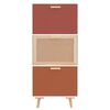 vidaXL Schuhschrank Wei&szlig; 52x25x120 cm Holzwerkstoff