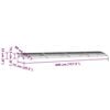 vidaXL T&uuml;rvordach Grau und Transparent 400x75 cm Polycarbonat