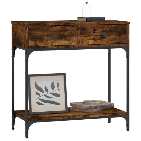 vidaXL Konsolentisch R&auml;uchereiche 75x34,5x75 cm Holzwerkstoff