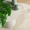 vidaXL Teppich OVIEDO Kurzflor Beige &Oslash; 200 cm