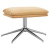 vidaXL Fu&szlig;hocker Creme 60x60x35 cm Mikrofasergewebe