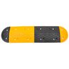 vidaXL Bodenschwelle Gelb & Schwarz 129x32,5 x4 cm Gummi