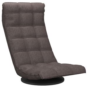 vidaXL Bodenstuhl Drehbar Taupe Stoff