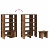 vidaXL Schuhschrank mit Regal mit Speicher 2 pcs Altholz Holzwerkstoff