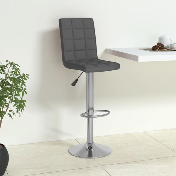 vidaXL Barhocker Dunkelgrau Stoff
