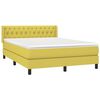 vidaXL Boxspringbett mit Matratze Gr&uuml;n 140x200 cm Stoff