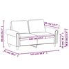 vidaXL 2-Sitzer-Sofa Weinrot 120 cm Samt