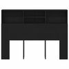 vidaXL Kopfteil Schrank Schwarz Eichen-Optik 140 x 19 x 103,5 cm