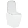 vidaXL Toilettensitz Weiß 44,5 x 35 x 3,6 cm Duroplast