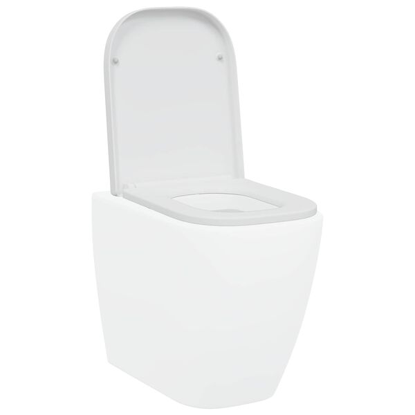 vidaXL Toilettensitz Weiß 44,5 x 35 x 3,6 cm Duroplast