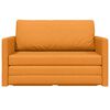 vidaXL Schlafsofa 110cm Dunkelgelb Stoff