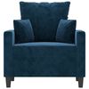 vidaXL Sessel Blau 60 cm Samt