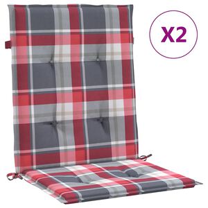 vidaXL Gartenstuhlauflagen f&uuml;r Niedriglehner 2 Stk. 100x50x3 cm