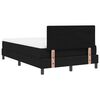 vidaXL Boxspringbett mit Matratze Schwarz 120 x 200 cm Stoff