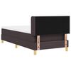 vidaXL Boxspringbett mit Matratze Dunkelbraun 200 x 100 cm Polyester