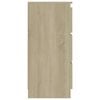 vidaXL Sideboard Sonoma-Eiche 60x35x76 cm Holzwerkstoff