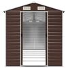 vidaXL Gartenhaus Braun 191x555x198 cm Verzinkter Stahl