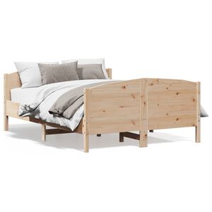 vidaXL Massivholzbett ohne Matratze 150x200 cm Kiefernholz