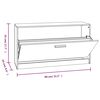 vidaXL Schuhbank Braun Eichen-Optik 80x24x45 cm Holzwerkstoff