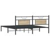 vidaXL Bettgestell ohne Matratze Sonoma-Eiche 160x200 cm Holzwerkstoff