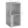vidaXL Eckregal Betongrau 33x33x67 cm Holzwerkstoff