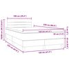 vidaXL Boxspringbett mit Matratze Rosa 120x220 cm Samt
