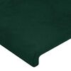 vidaXL Kopfteil mit Ohren Dunkelgr&uuml;n 147x23x118/128 cm Samt